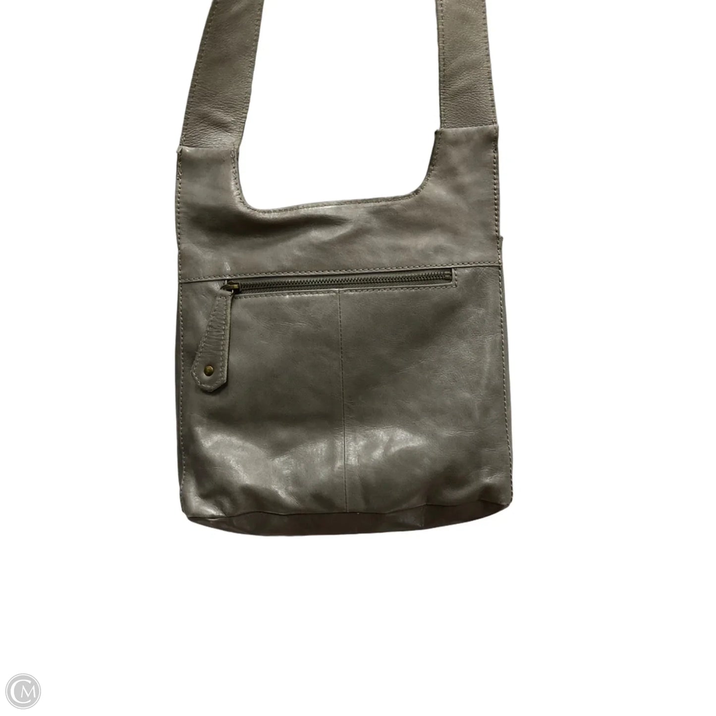 Handbag Leather By Hobo Intl, Size: Medium
