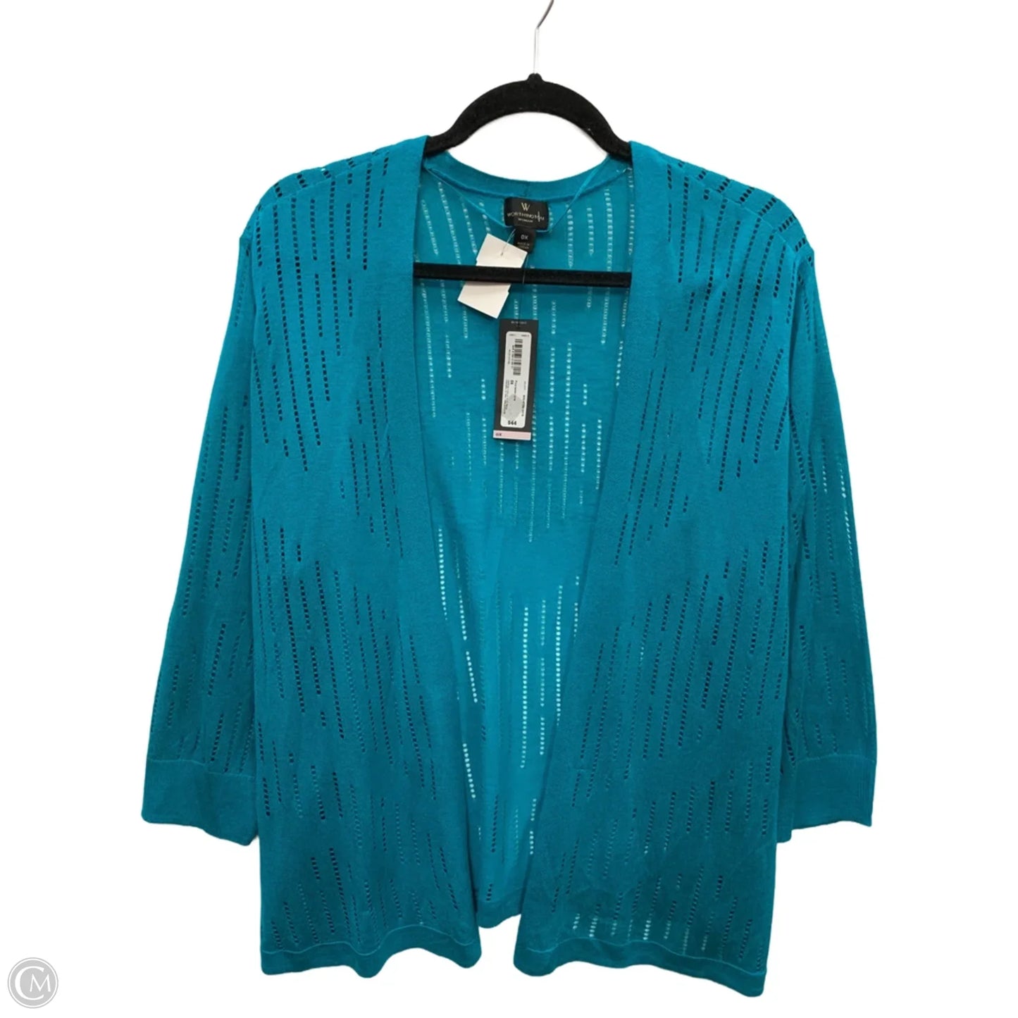 Cardigan By Worthington In Teal, Size: 0x