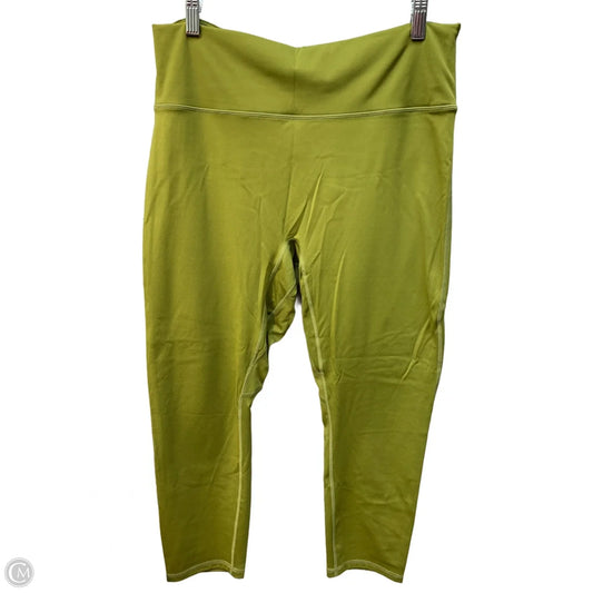 Athletic Pants By Fabletics In Green, Size: Xl