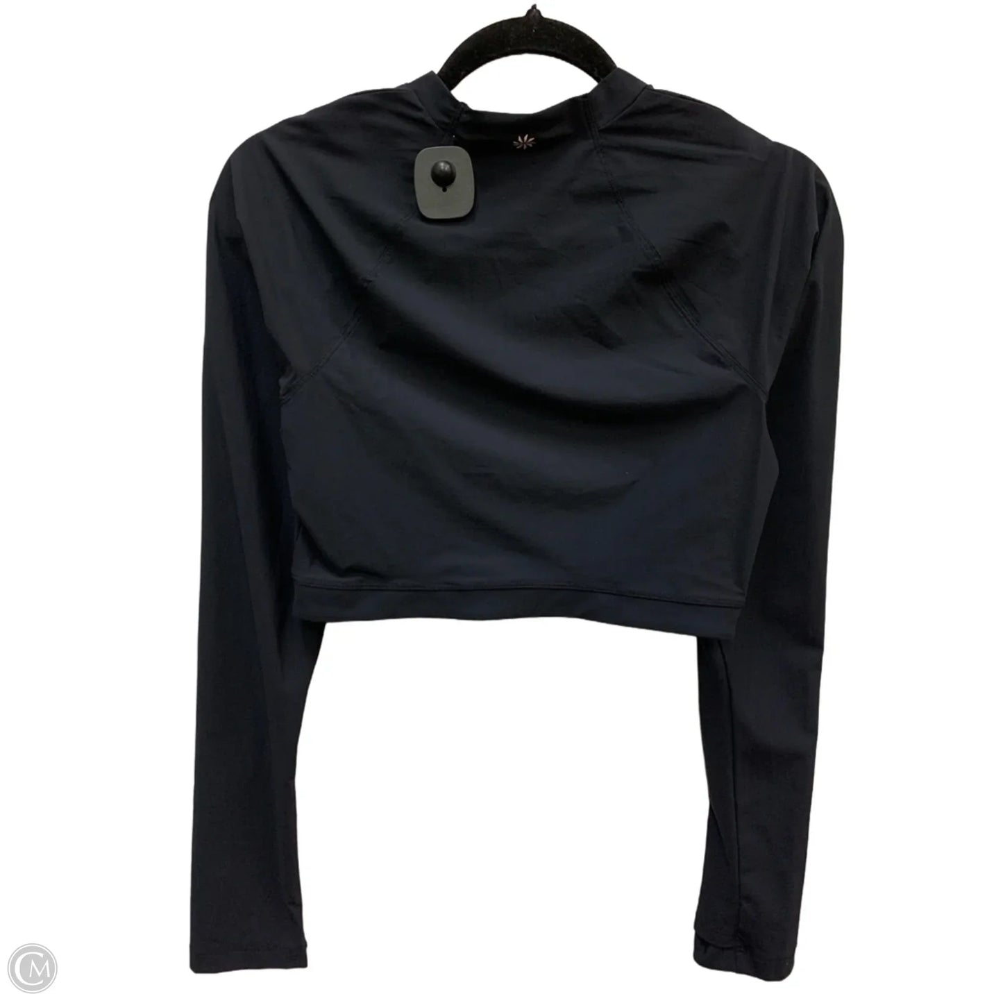 Athletic Top Long Sleeve Crewneck By Athleta In Black, Size: M