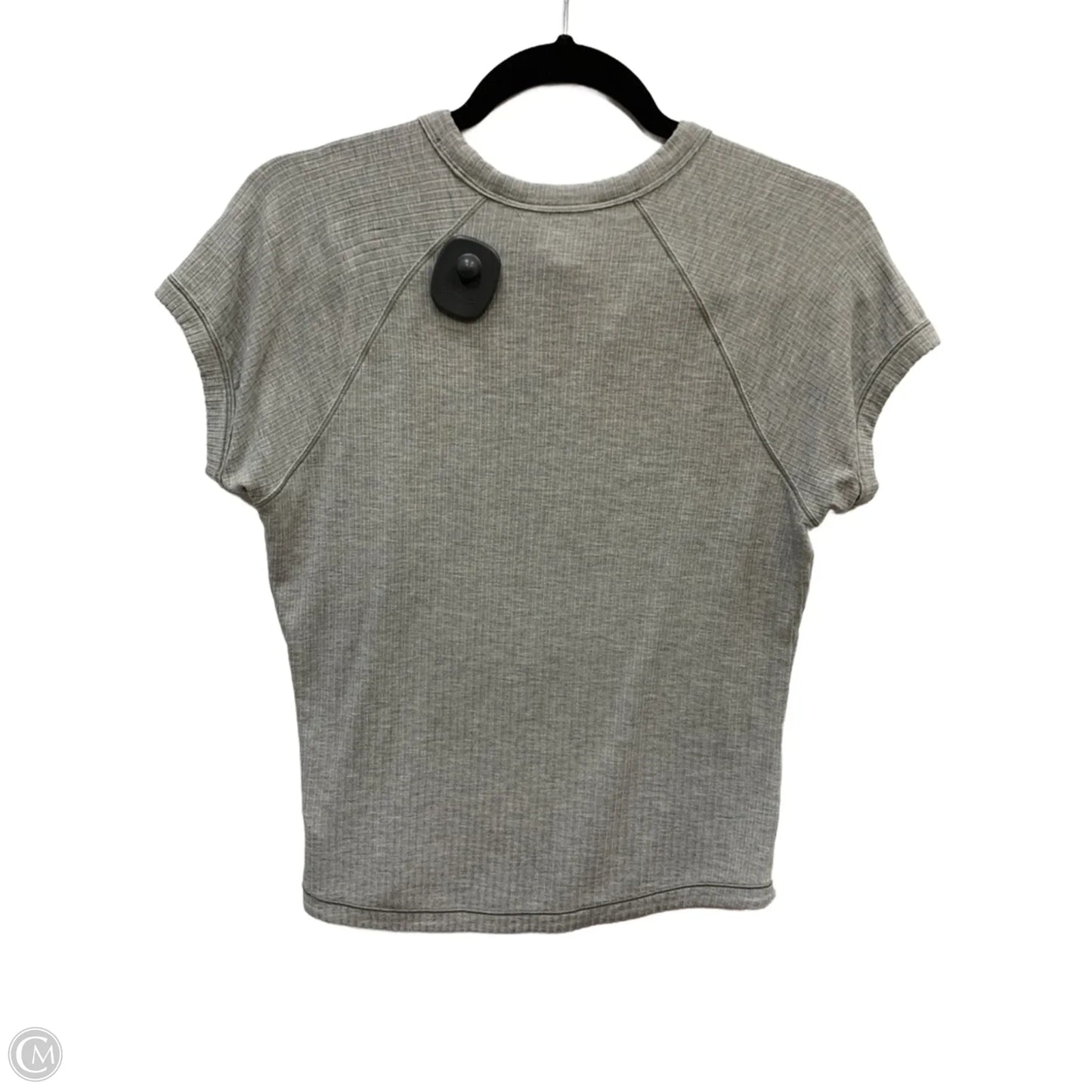 Top Short Sleeve By Athleta In Grey, Size: M