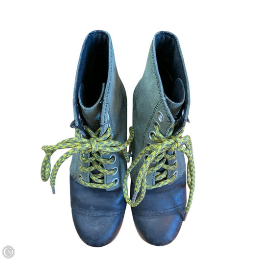 Boots Ankle Heels By Sorel In Green, Size: 6