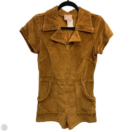 Romper By Mumu In Brown, Size: L