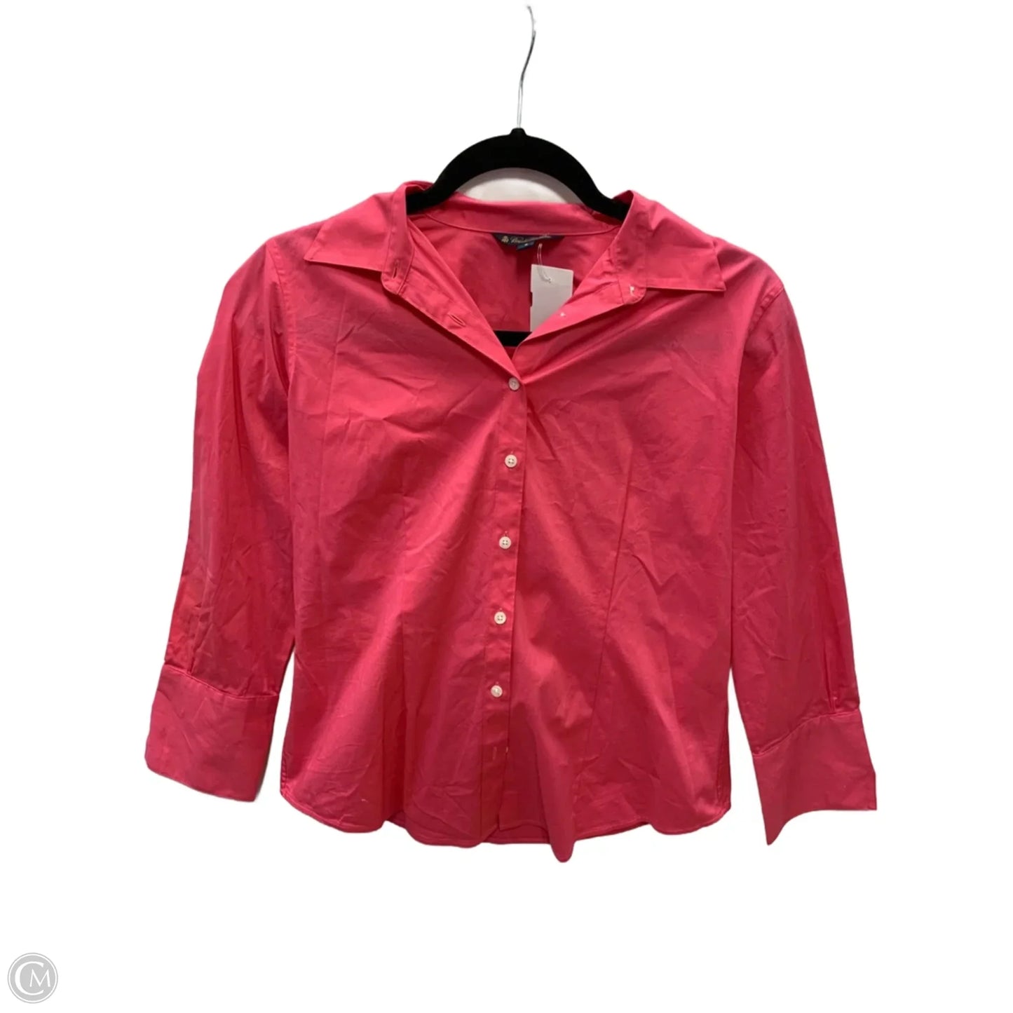 Top Long Sleeve By Brooks Brothers In Pink, Size: 2