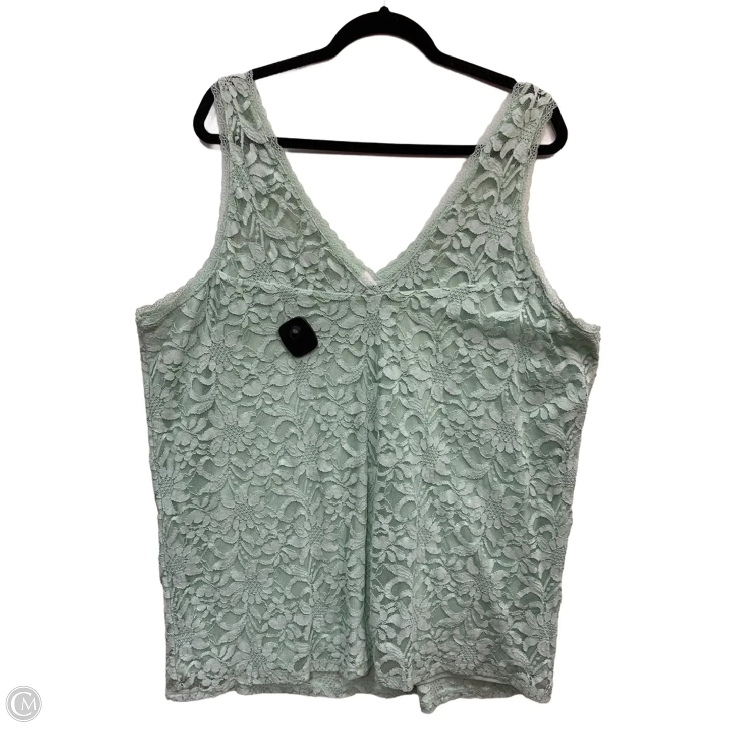 Top Sleeveless By Torrid In Green, Size: 26
