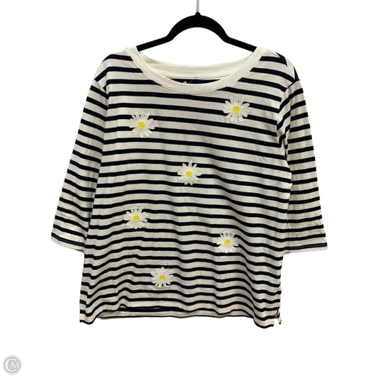 Top Long Sleeve By Talbots In White, Size: 1x