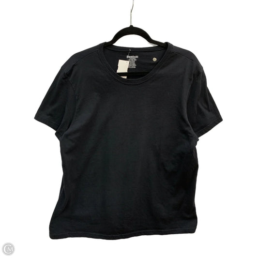 Top Short Sleeve By Reebok In Black, Size: 2x