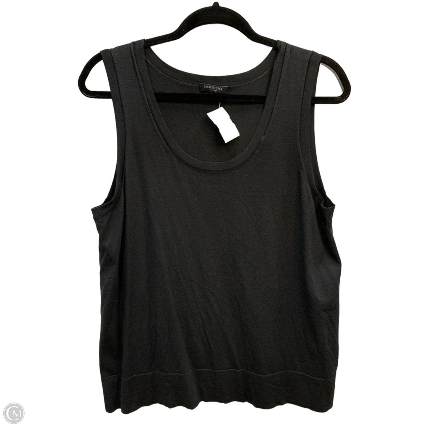 Top Sleeveless Designer By Lafayette 148 In Grey, Size: Xl