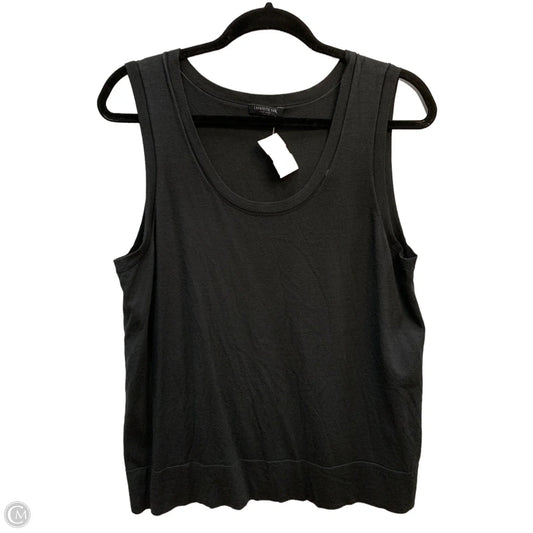 Top Sleeveless Designer By Lafayette 148 In Grey, Size: Xl