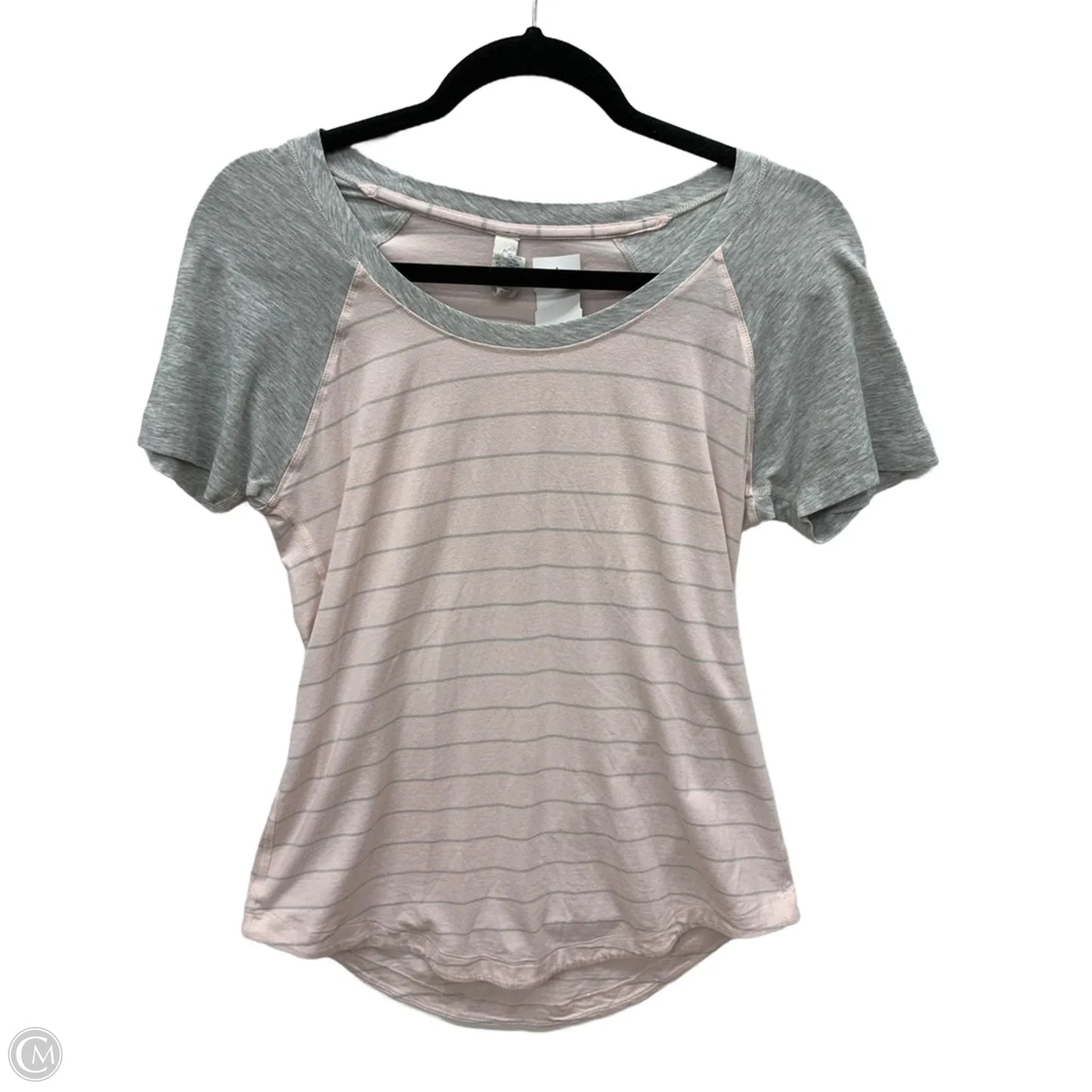 Athletic Top Short Sleeve By Lululemon In Pink, Size: 6