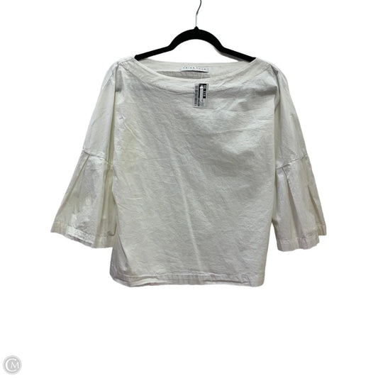 Top Long Sleeve By Trina Turk In White, Size: S