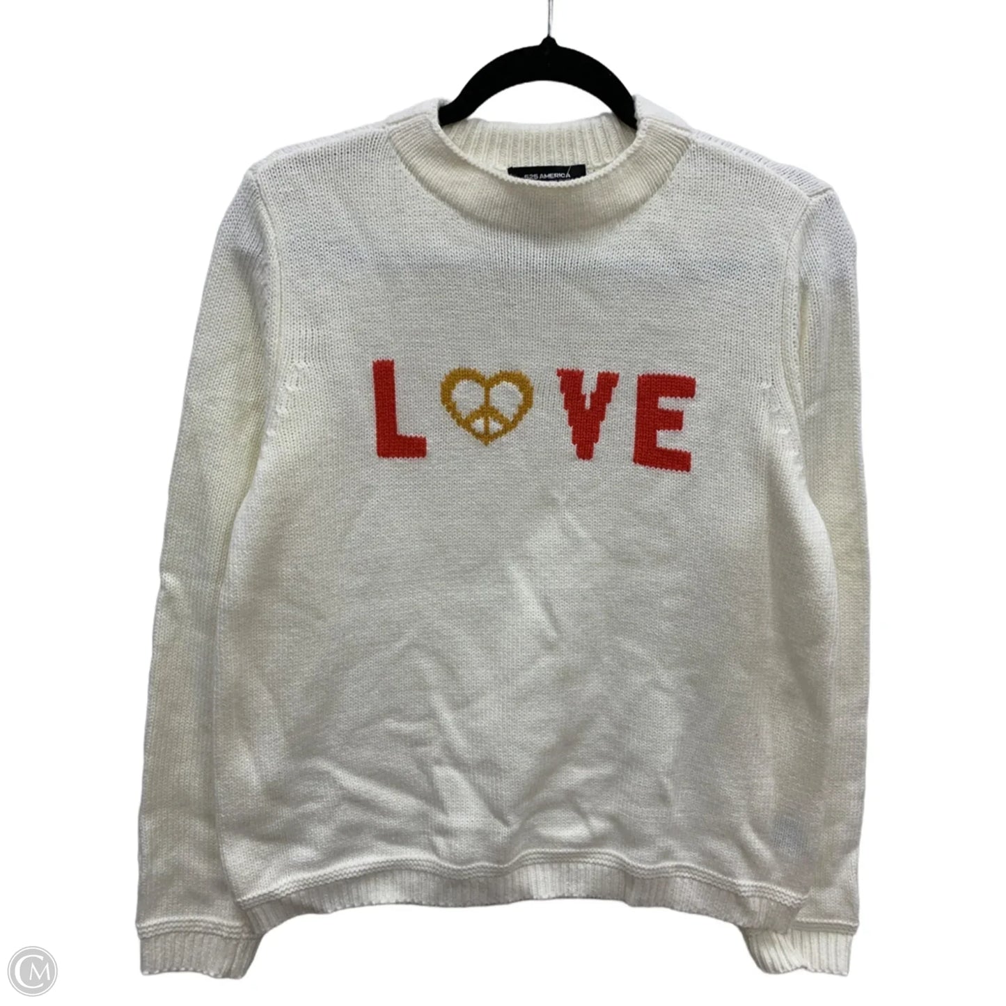 Sweater By 525 America In White, Size: M