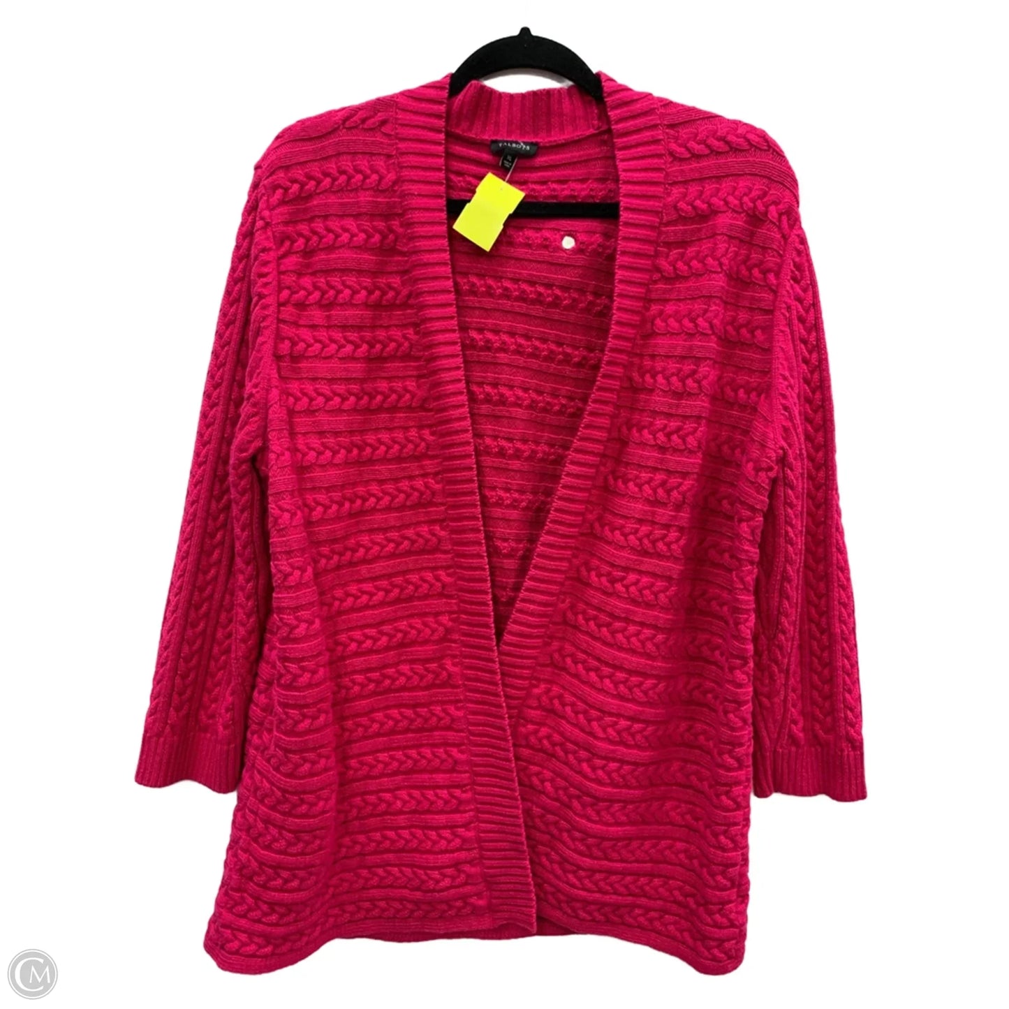 Sweater Cardigan By Talbots In Pink, Size: Xl
