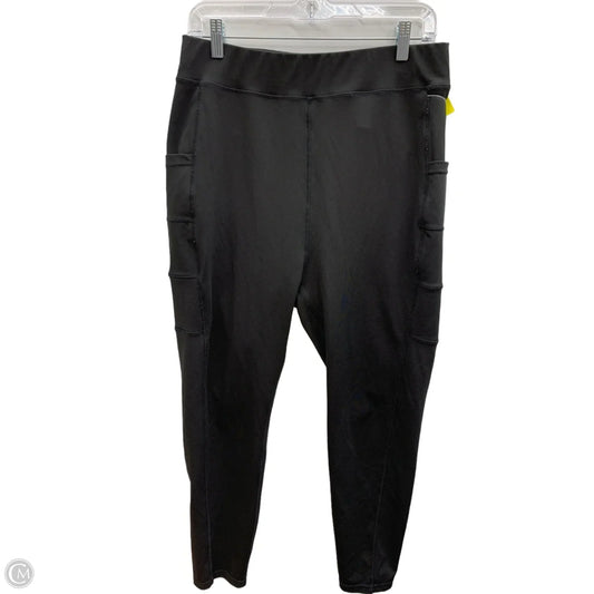 Athletic Leggings By Popfit In Black, Size: 2x