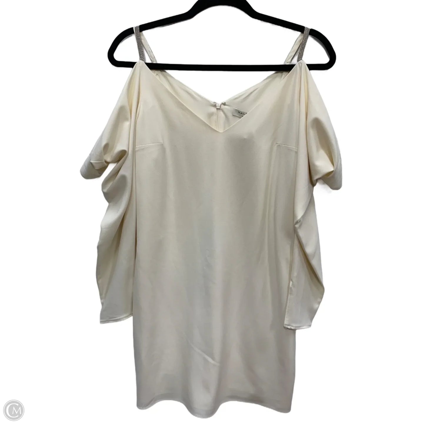 Dress Designer By Halston In Cream, Size: 4