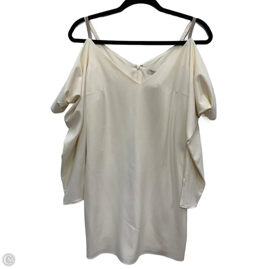 Dress Designer By Halston In Cream, Size: 4