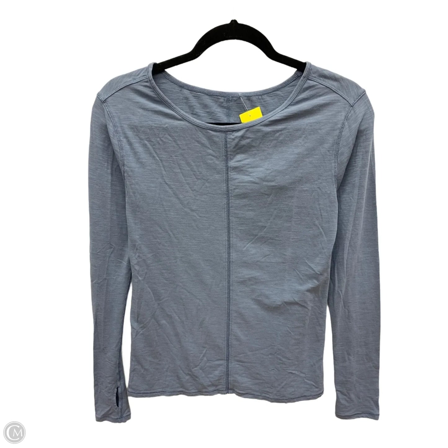 Athletic Top Long Sleeve Crewneck By Lululemon In Blue, Size: S