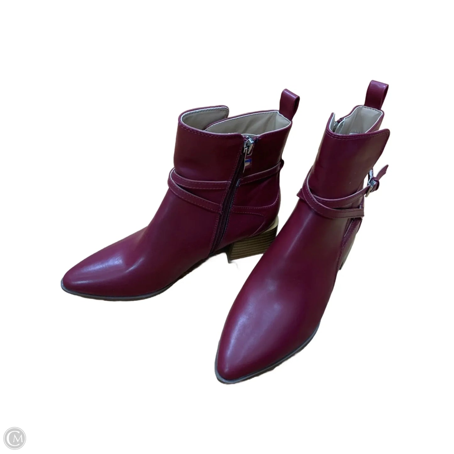 Boots Ankle Heels By Journee In Red, Size: 6