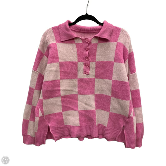 Sweater By Clothes Mentor In Pink, Size: Xl