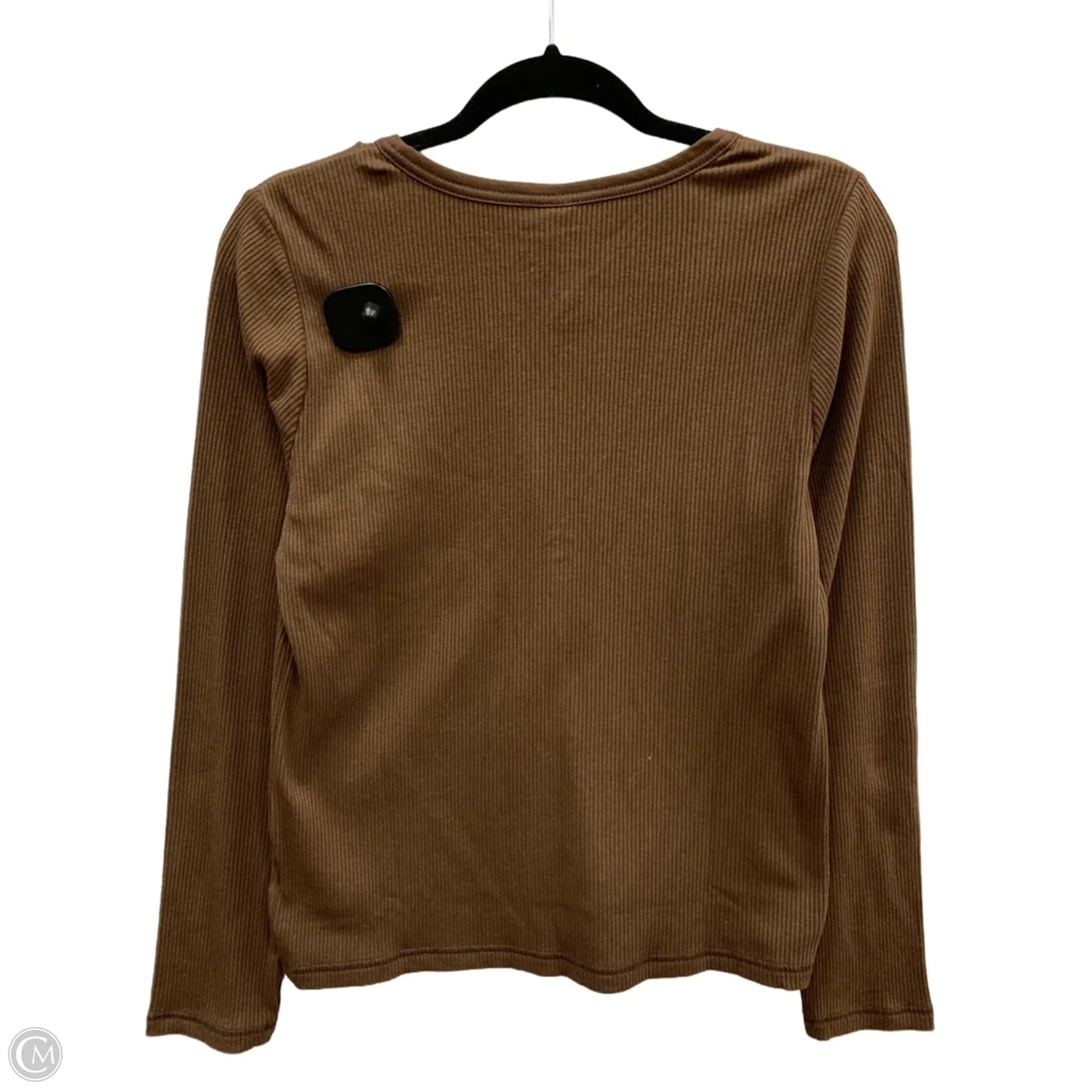 Top Long Sleeve By Old Navy In Brown, Size: L