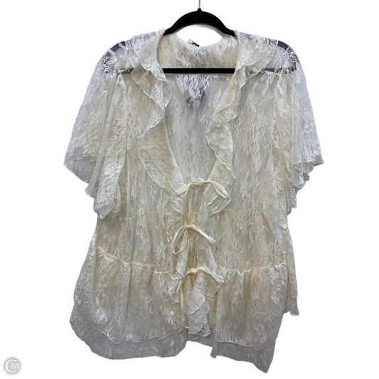 Swimwear Cover-up By Torrid In Cream, Size: 4x