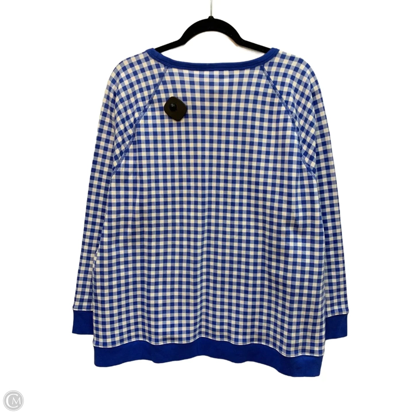 Sweatshirt Crewneck By Draper James In Plaid Pattern, Size: 2x