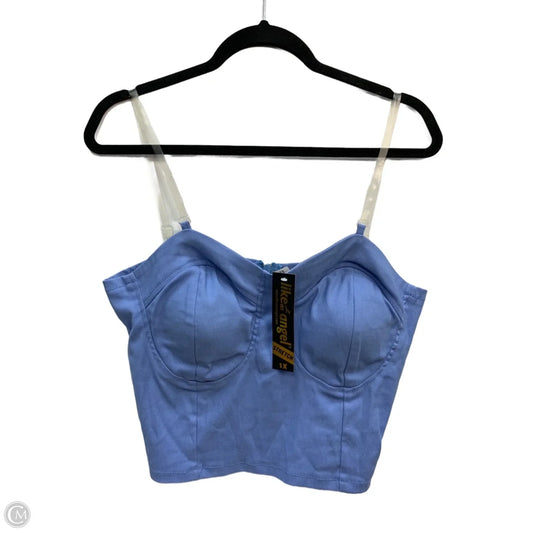Tank Top By Clothes Mentor In Blue, Size: 1x