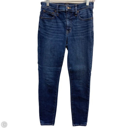 Jeans Skinny By J. Crew In Blue Denim, Size: 0
