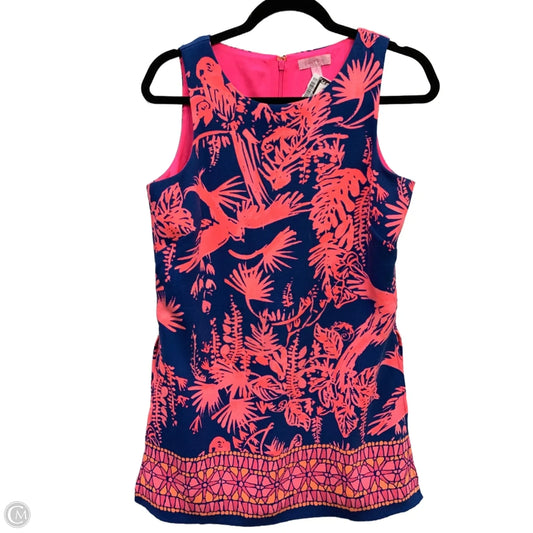 Romper Designer By Lilly Pulitzer In Blue & Pink, Size: 4