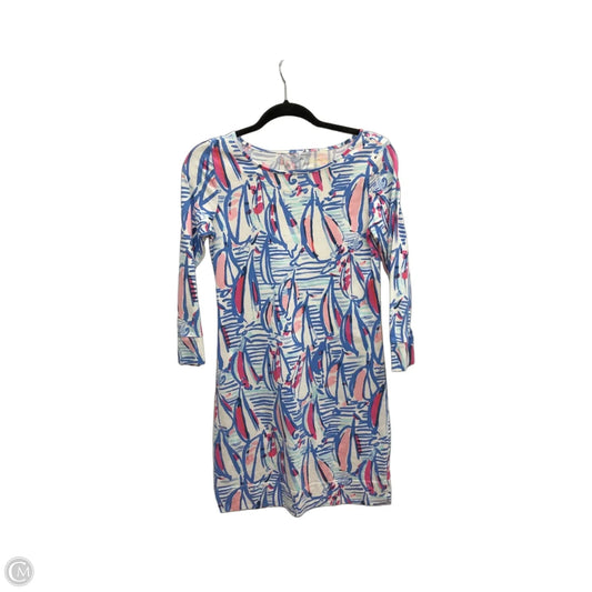 Dress Designer By Lilly Pulitzer In Blue & White, Size: Xs