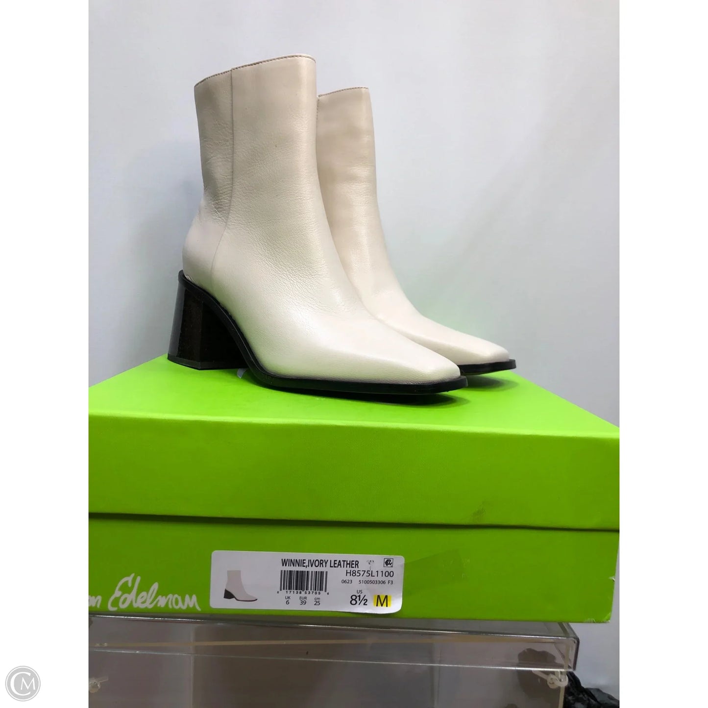 Boots Ankle Heels By Sam Edelman In Beige, Size: 8.5