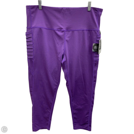 Athletic Leggings Capris By Clothes Mentor In Purple, Size: 3x