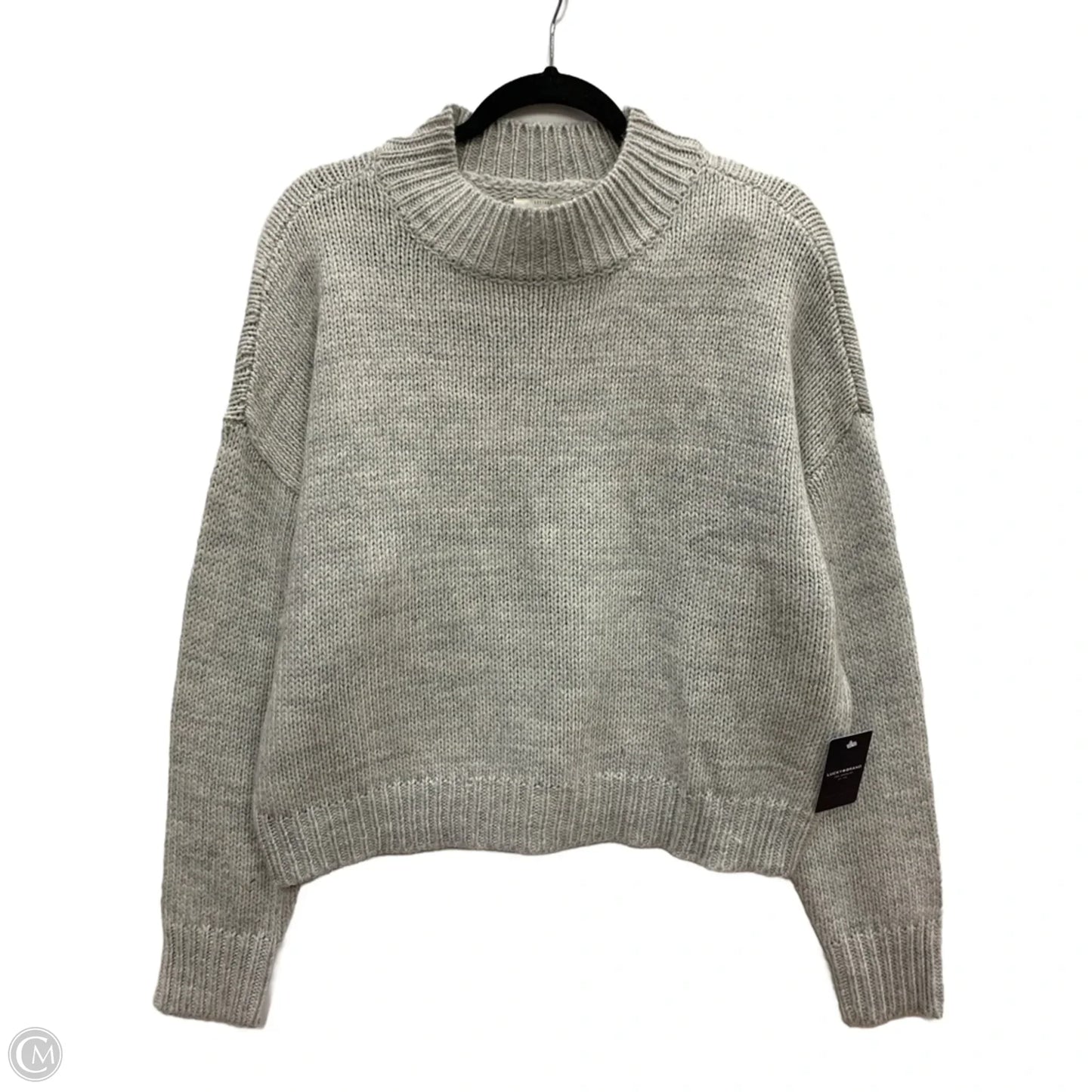Sweater By Lucky Brand In Grey, Size: L