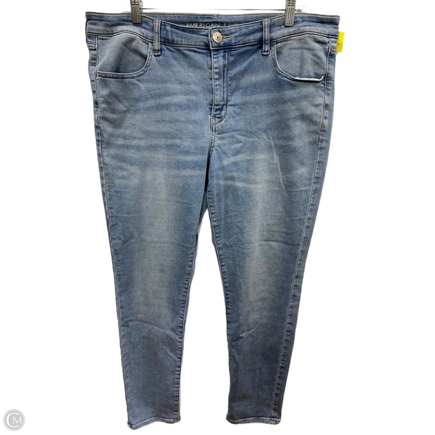 Jeans Jeggings By American Eagle In Blue Denim, Size: 18