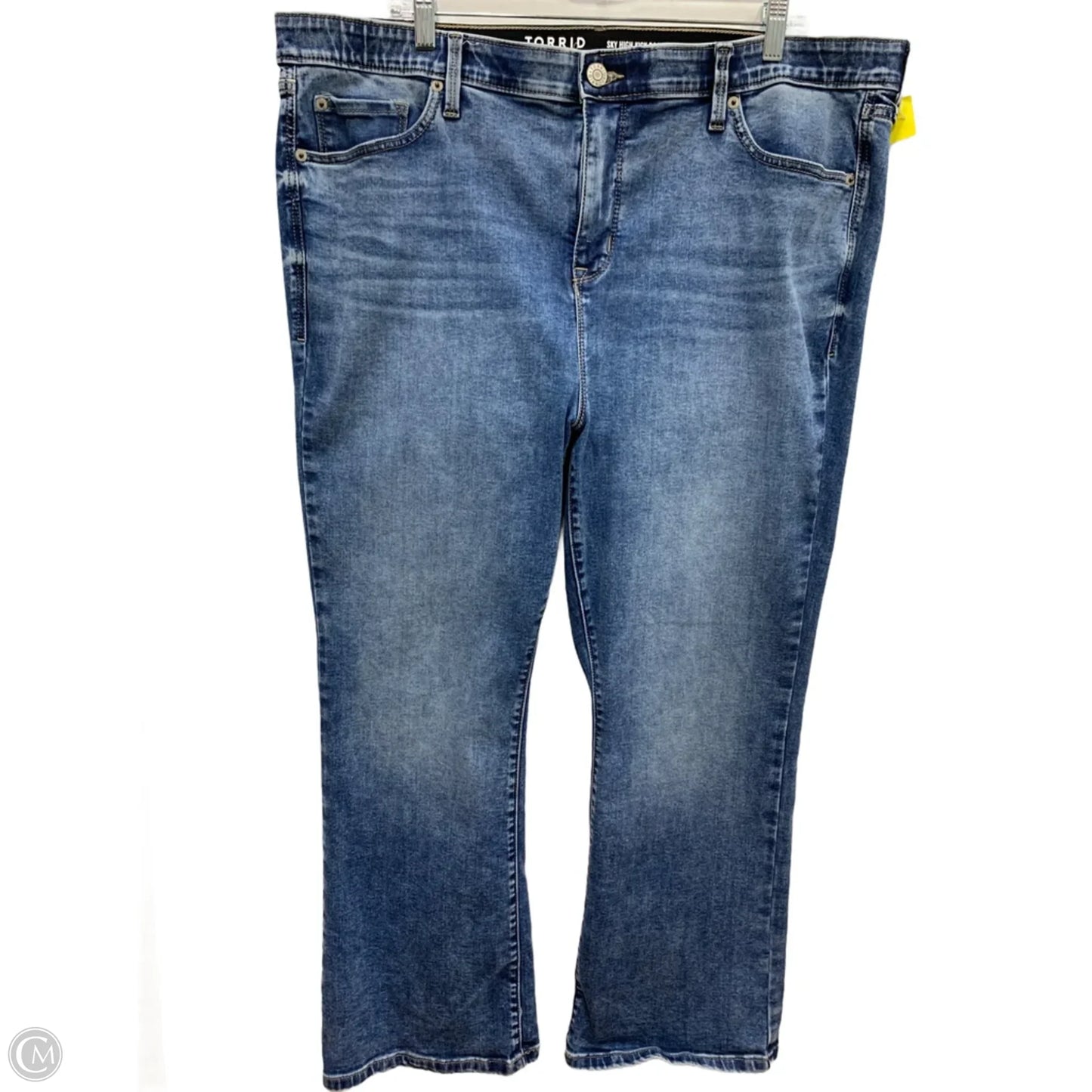 Jeans Boot Cut By Torrid In Blue Red & White, Size: 2x