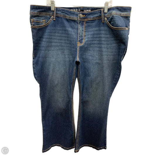 Jeans Boot Cut By Torrid In Blue Denim, Size: 3x