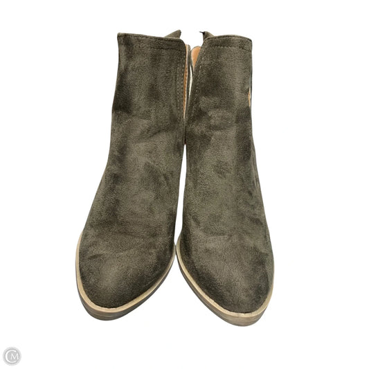 Boots Ankle Heels By Charlotte Russe In Green, Size: 6