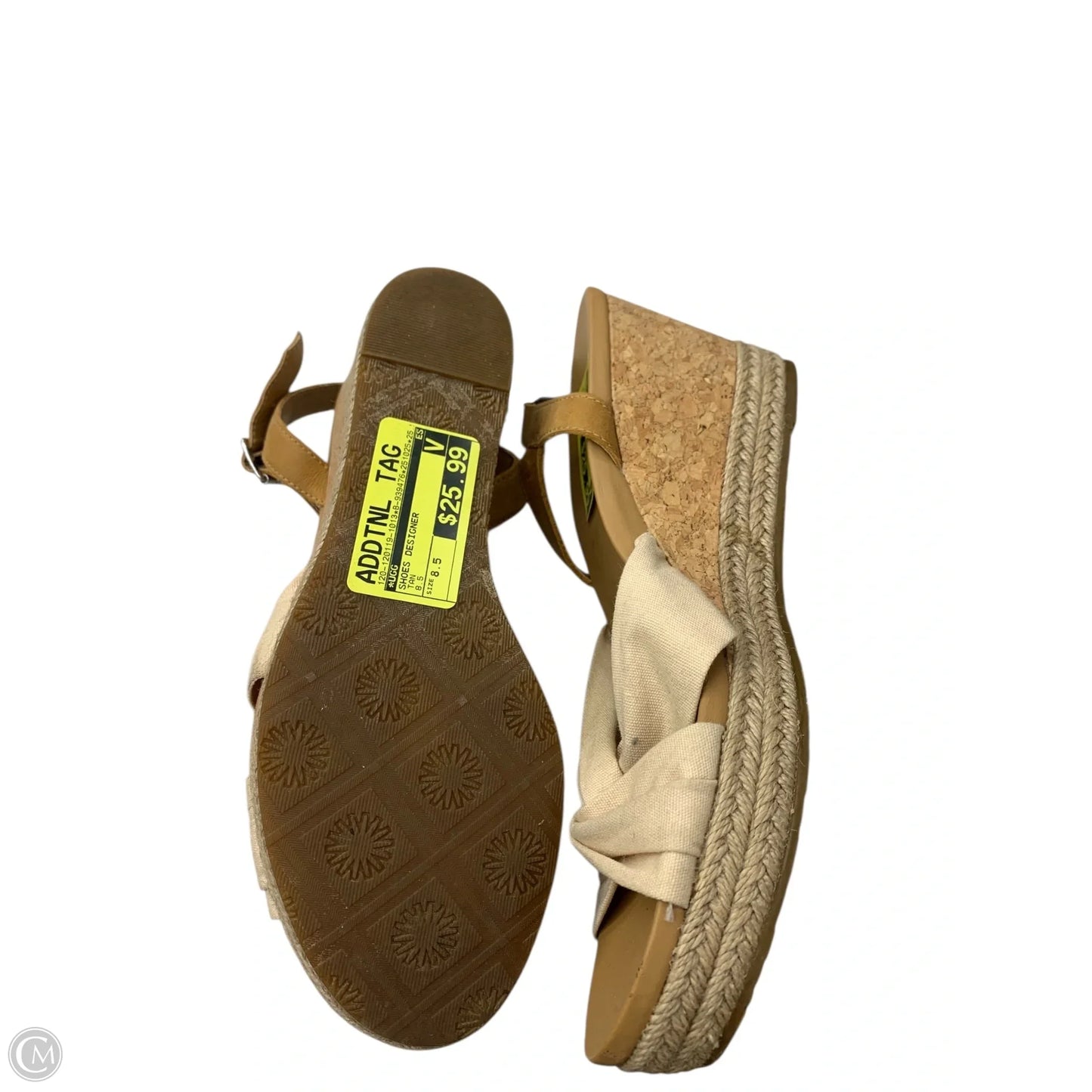 Shoes Designer By Ugg In Tan, Size: 8.5
