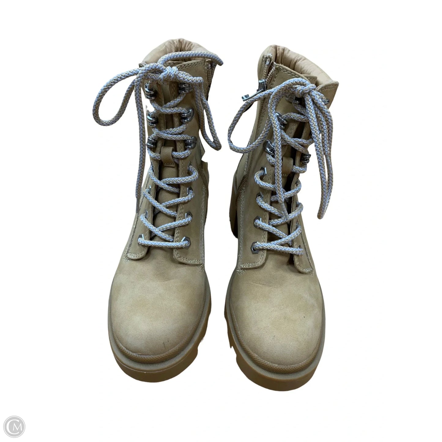 Boots Ankle Heels By Madden Girl In Tan, Size: 7