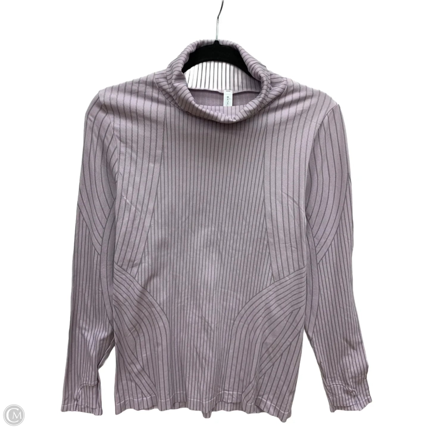 Athletic Top Long Sleeve Collar By Athleta In Purple, Size: Xl