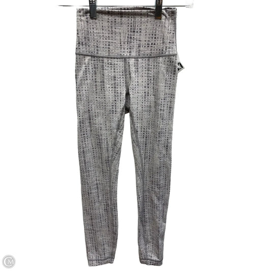 Athletic Leggings By Lululemon In Grey, Size: 0