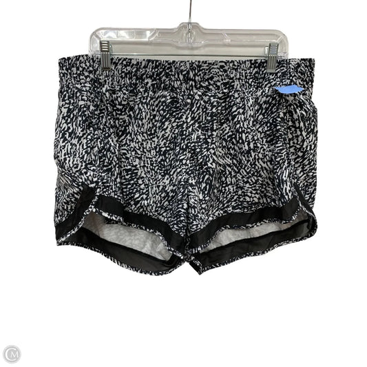 Athletic Shorts By Athleta In Black & White, Size: Xl