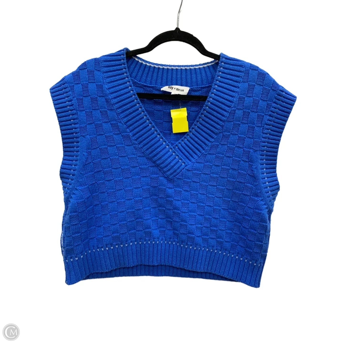 Vest Sweater By Day + Moon In Blue, Size: M