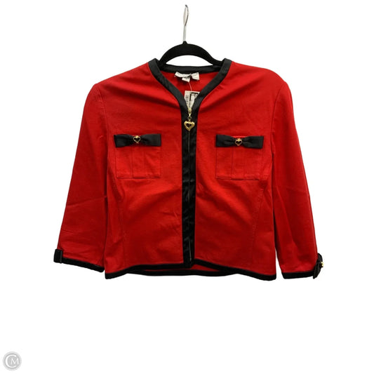 Jacket Luxury Designer By St John Collection In Red, Size: S