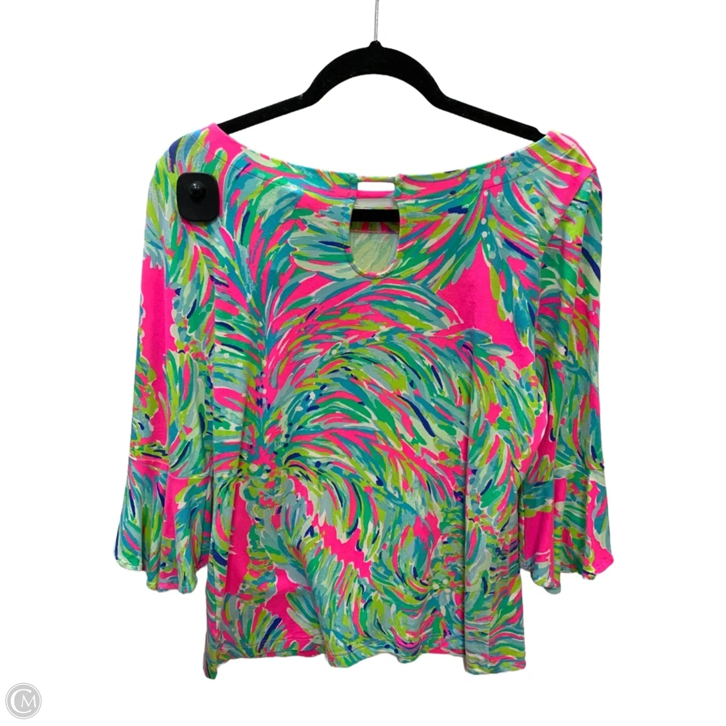 Top Long Sleeve Designer By Lilly Pulitzer In Floral Print, Size: M