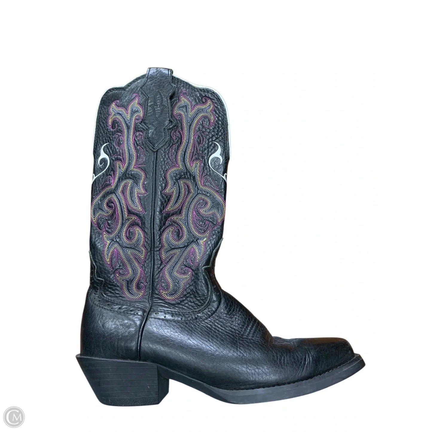 Boots Western By Justin In Black, Size: 7