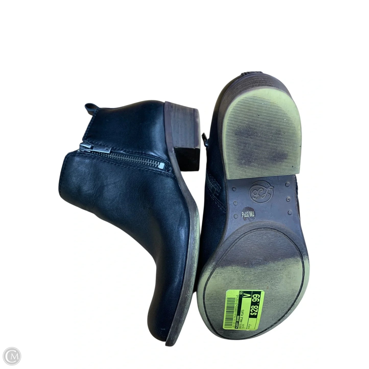 Boots Ankle Flats By Lucky Brand In Black, Size: 7