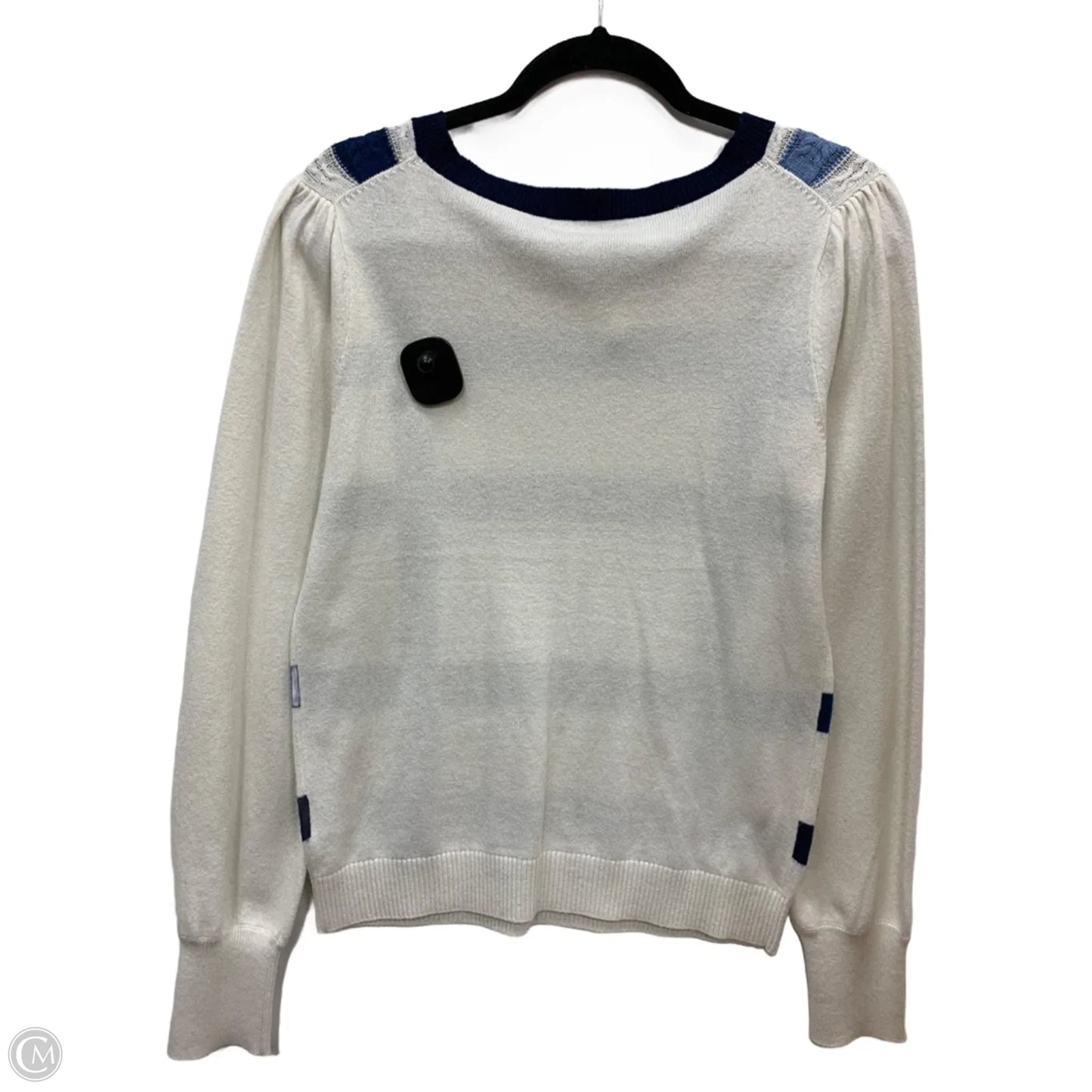 Sweater By Draper James In Blue & White, Size: S