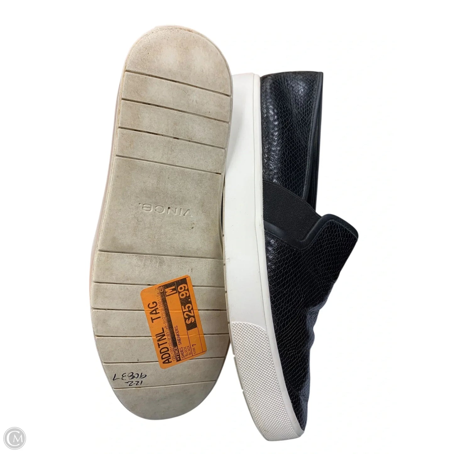 Shoes Sneakers By Vince In Black, Size: 7