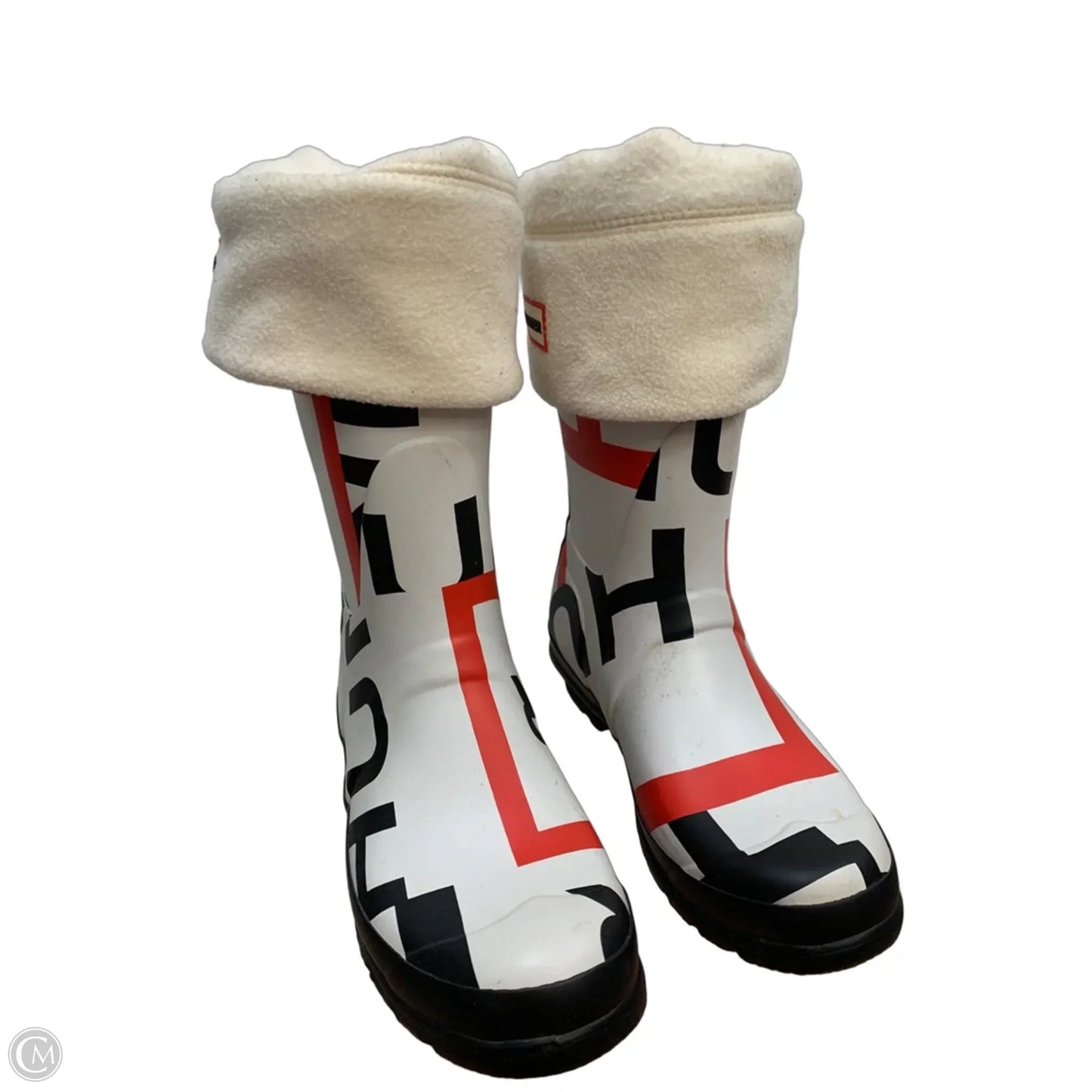 Boots Rain By Hunter In White, Size: 7